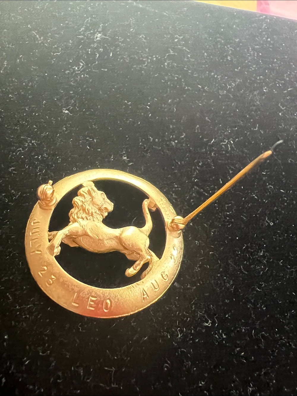 Vintage Crown Trifari Leo Zodiac Brooch - Picture 4 of 6